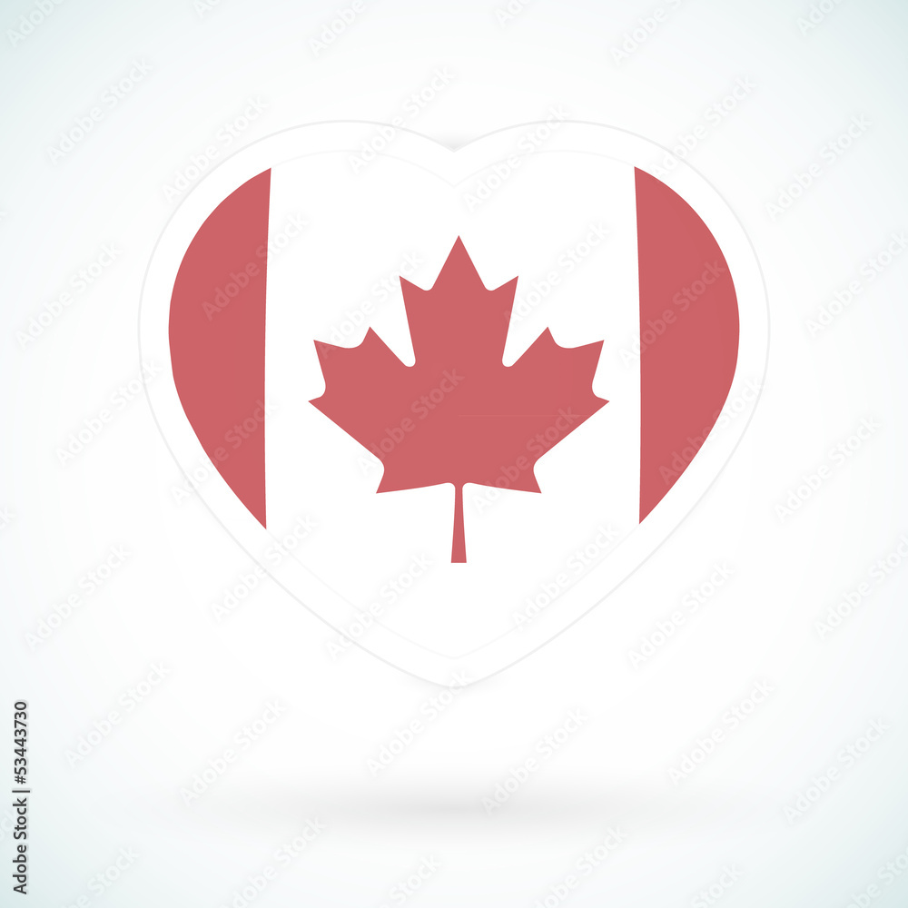 Fototapeta premium Canadian heart