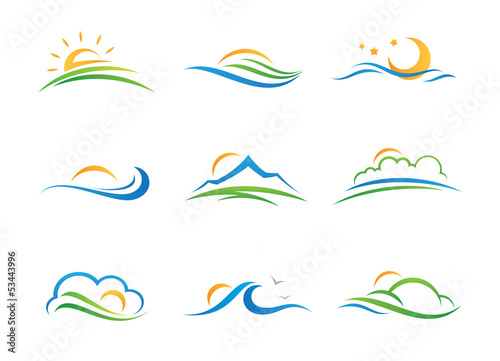 Landscape logo and icon