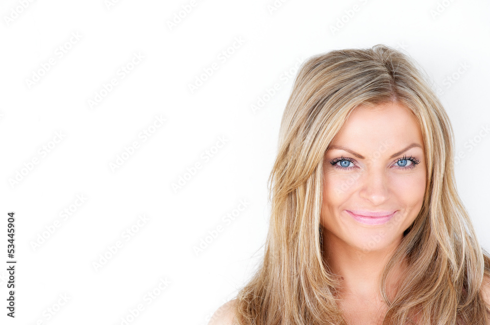 Beautiful young woman with cute smile Beautiful young woman with cute smile