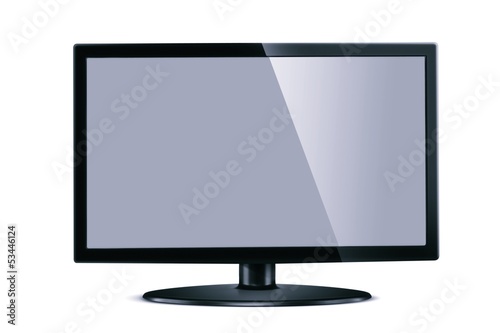 Television isolated on a white background
