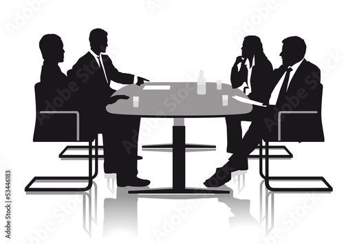 Beratung und Besprechung im Büro