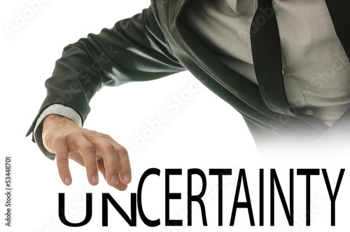 Fotografija Changing word Uncertainty into Certainty