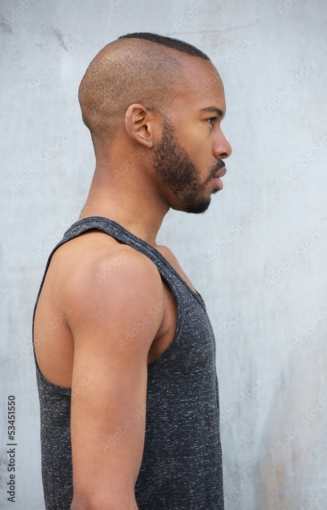 Obraz premium Portrait of an african american male model