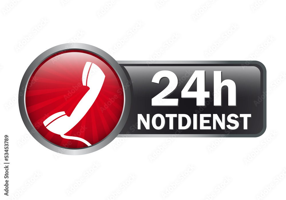 Button -Label - 24 Stunden Notdienst Button -Label - 24 Stunden Notdienst