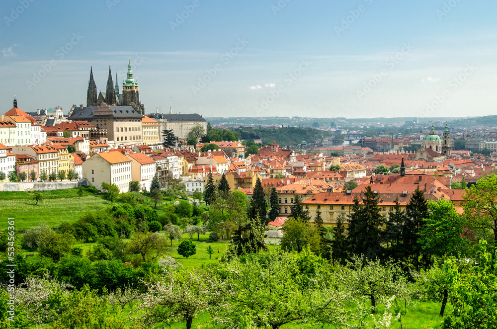 View over Prague from Strahov Monastery