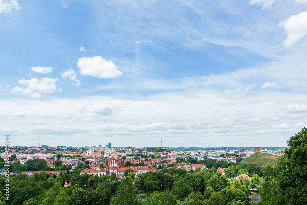 Fototapeta premium Panoramic view of Vilnius