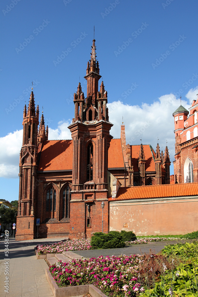 St. Anna's Church in Vilnius,  Lithuania.