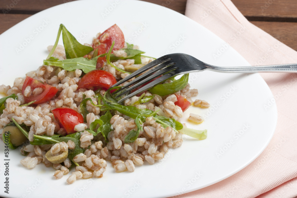 farro pachino e rucola farro pachino e rucola