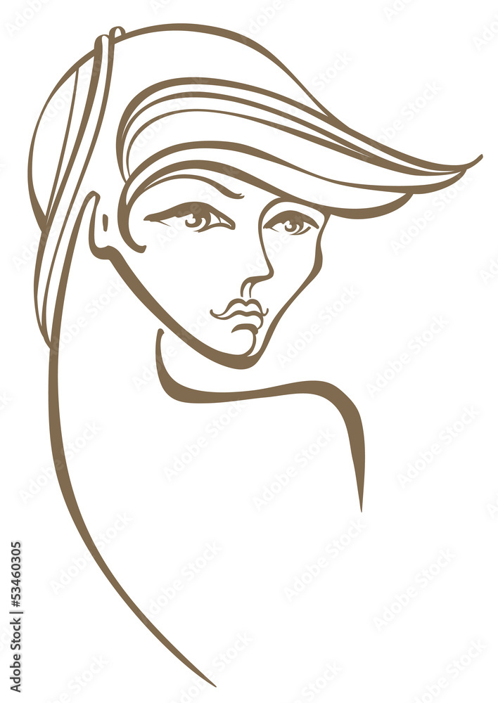 Graphically image of a beautiful woman. Graphically image of a beautiful woman.