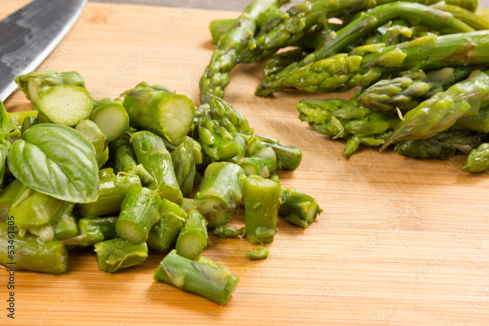 fresh green asparagus