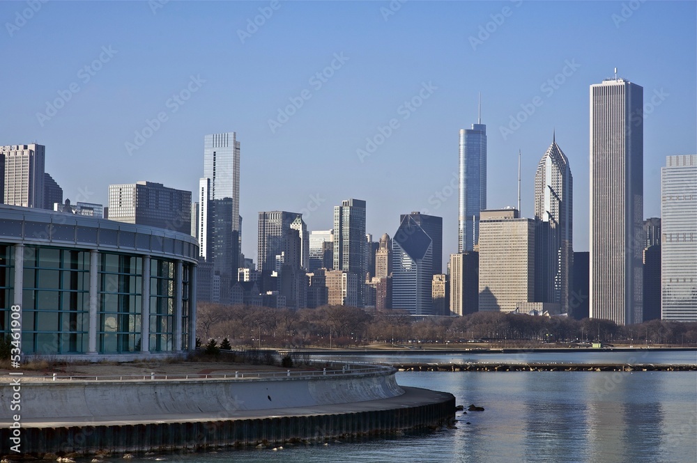 Fototapeta premium Chicago Skyline East