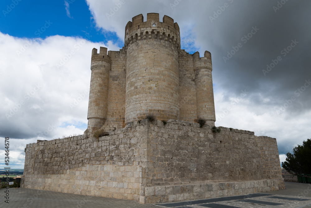 Exterior from Penafiel Castle, Valladolid Spain