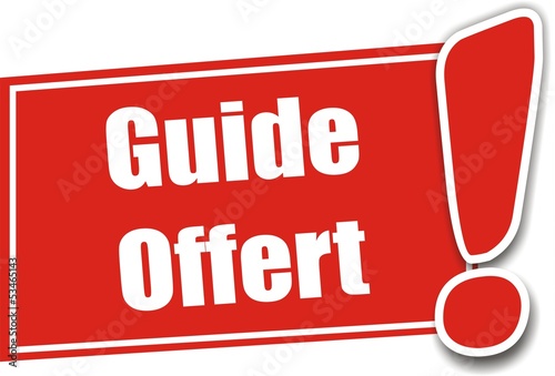 étiquette guide offert