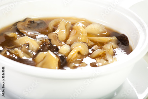 Fish maw soup, Chinese style fish maw soup with mushroom
