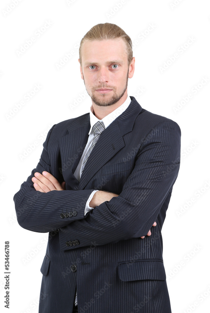 Young business man isolated on white Young business man isolated on white