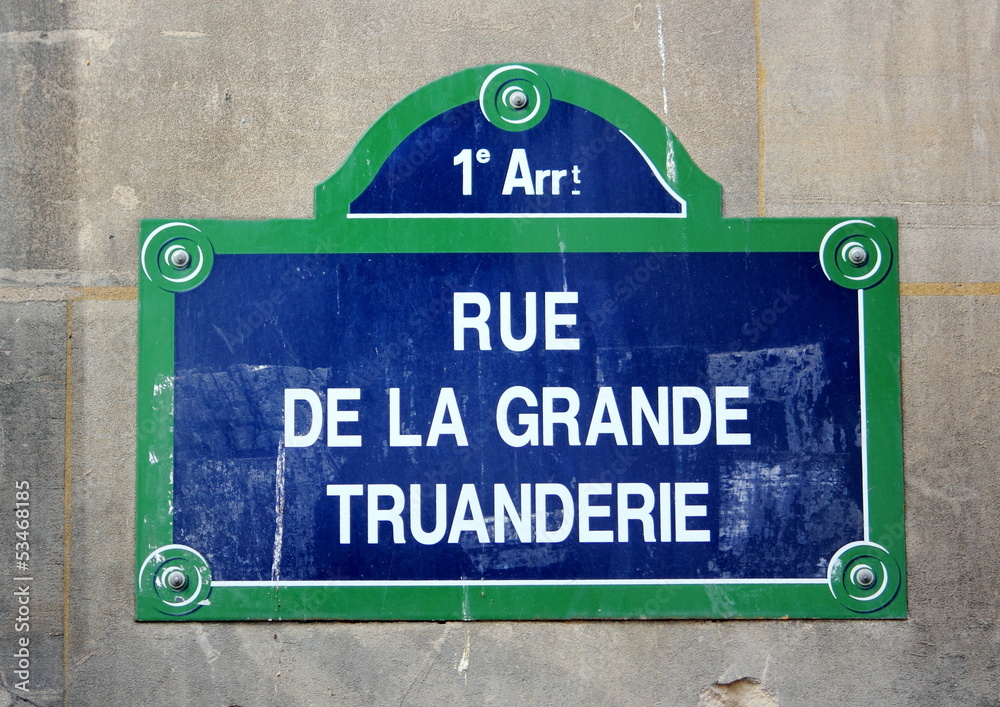 Fototapeta premium Rue de la grande truanderie - Paris