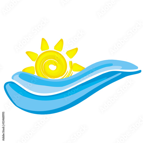 abstrakter Sonnenaufgang