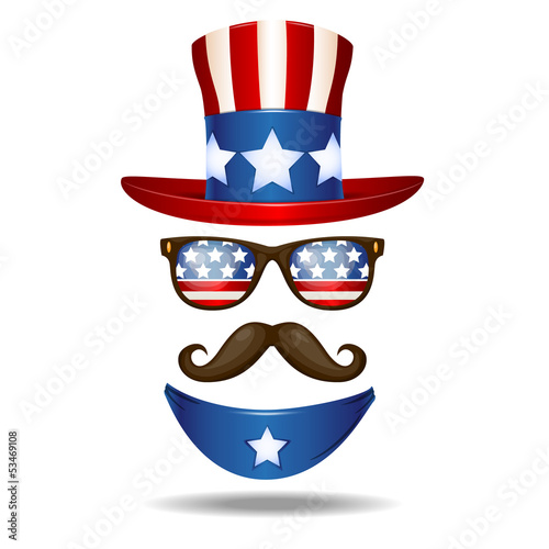 American cowboy. Vector illustration