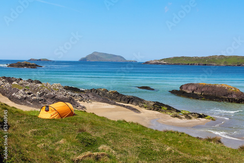 Konstfotografi Camping in Ring of Kerry coast