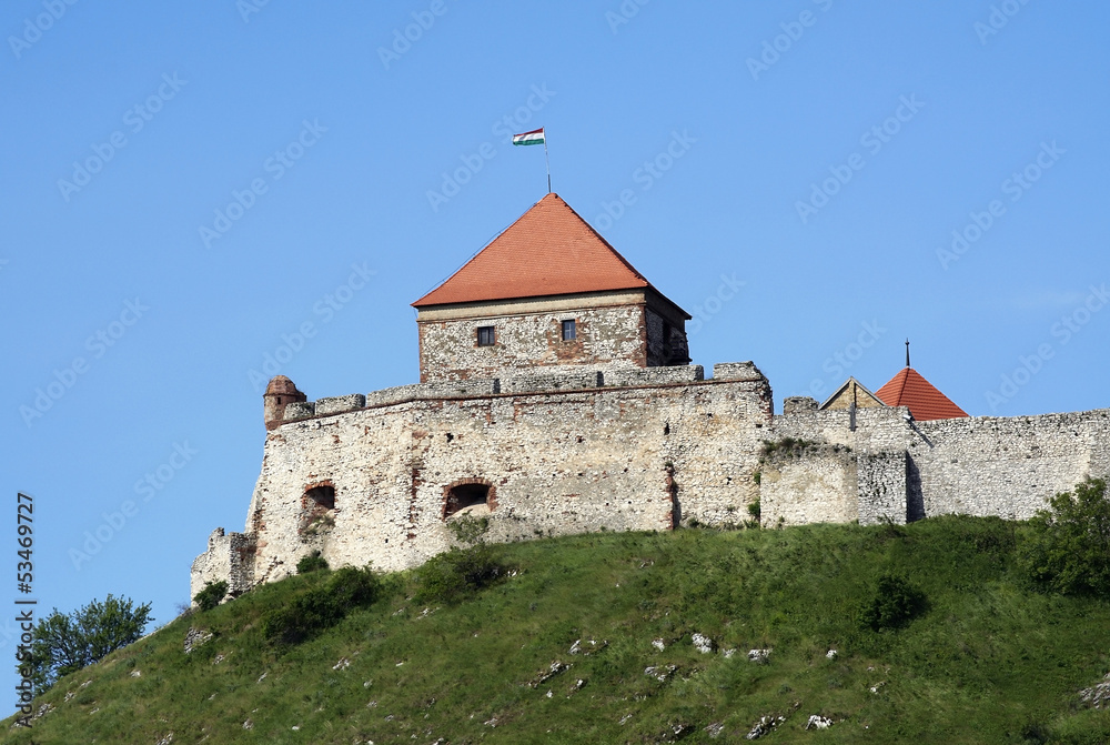 Detail from the old castle at Sumeg, Hungary