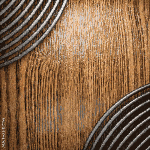 metal and wood background