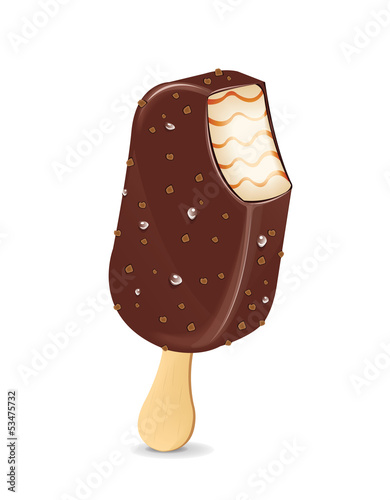 Chocolate Ice Cream On Stick