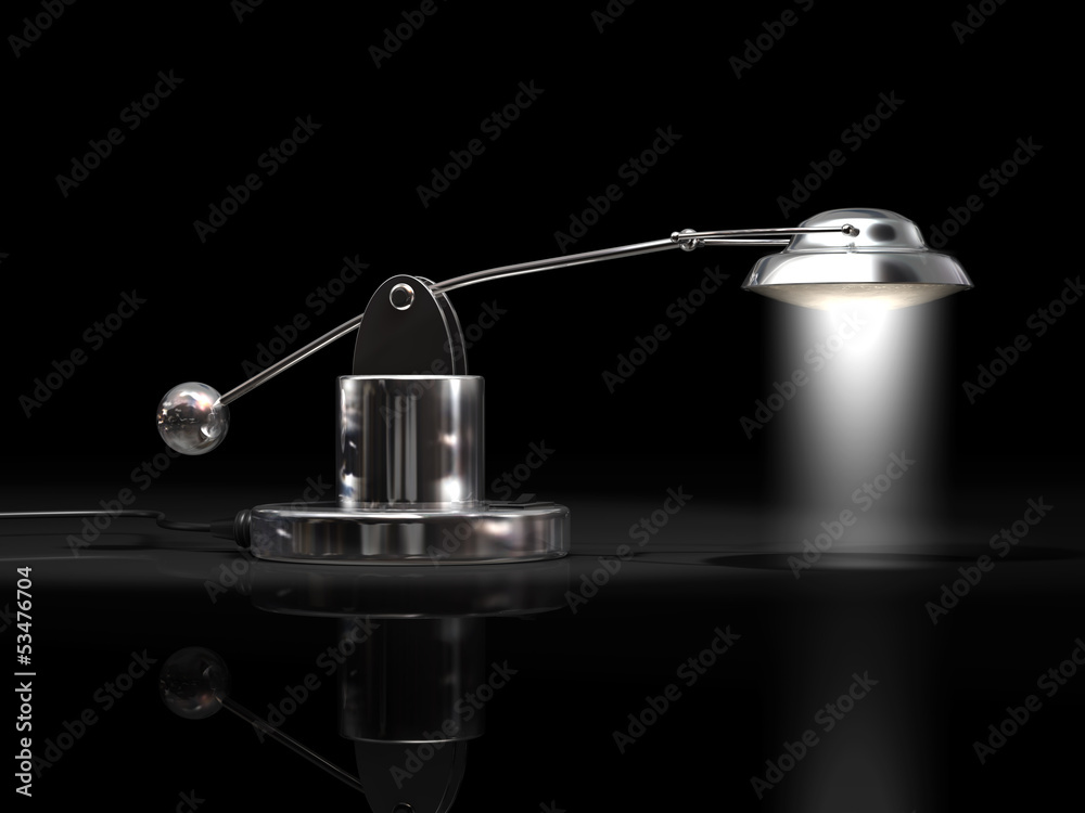 Obraz premium Tischlampe Metall O