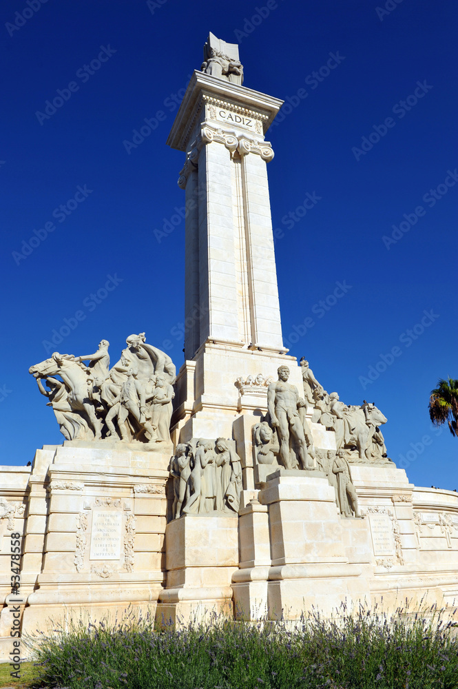 Monumento a las Cortes, Constitución de Cádiz