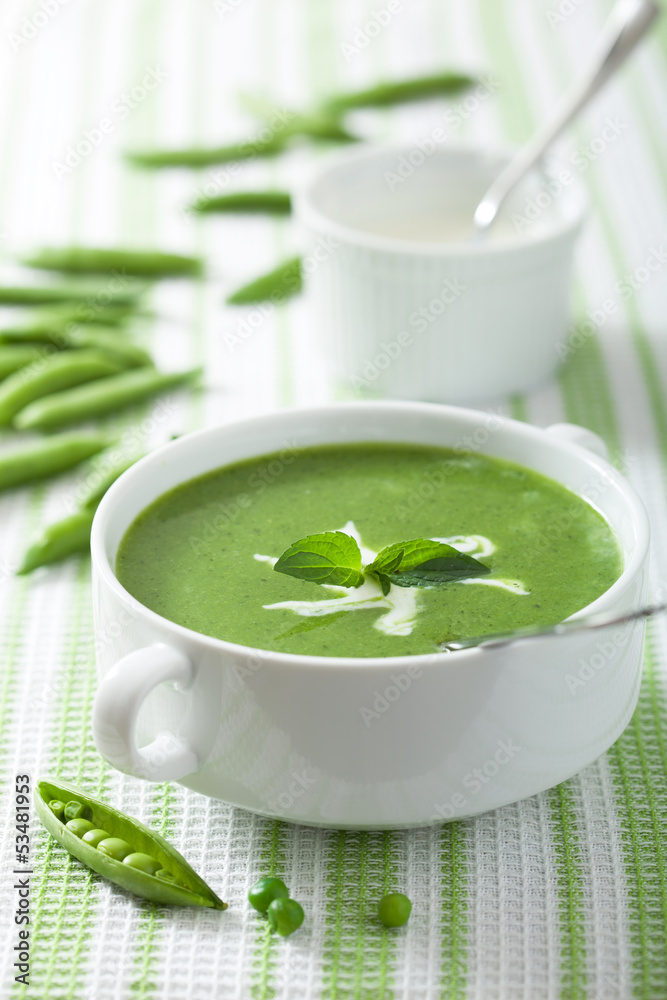 pea soup with mint pea soup with mint