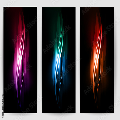 abstract background with waves and lines