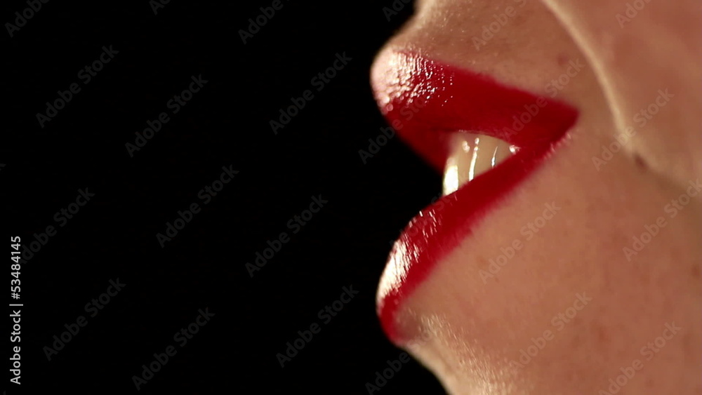 Woman mouth making kisses. Find similar clips in our portfolio. 