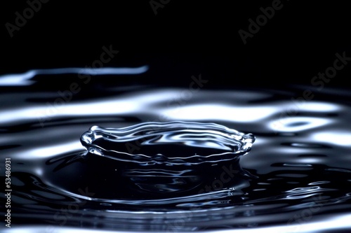 Fototapeta Water drop macro, clean and fresh liquid