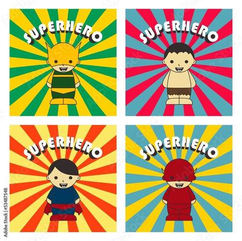 super hero game set three