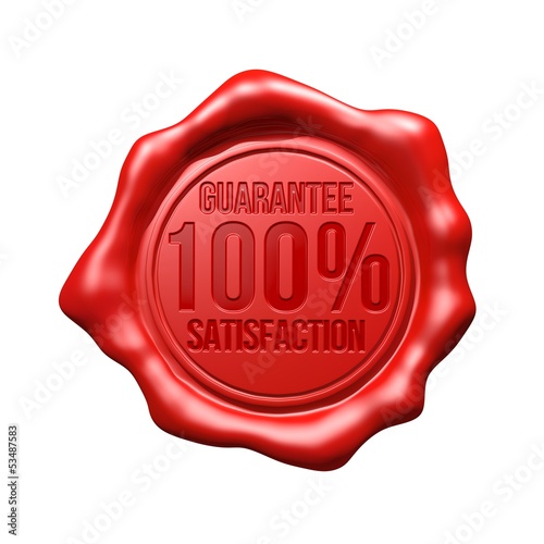 Red Wax Seal - 100% Guarantee Satisfaction