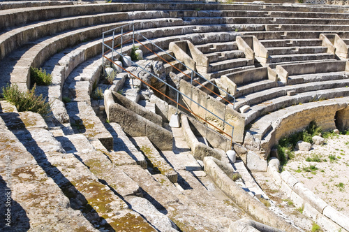 Amphitheatre. Lecce. Puglia. Italy.