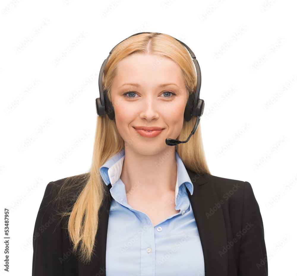 friendly female helpline operator friendly female helpline operator