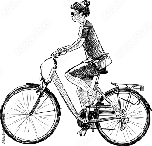girl riding a bike