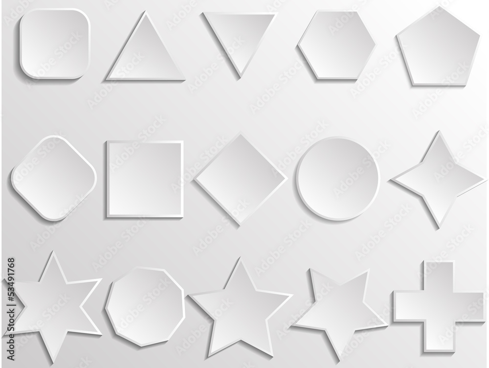 Set of abstract shapes Set of abstract shapes