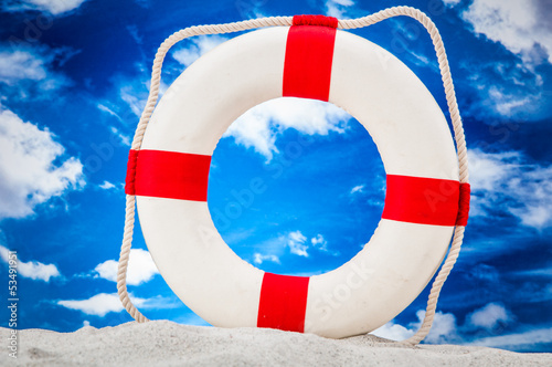 Holidays concept with sand