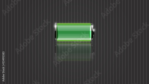 Glossy battery-vector illustration