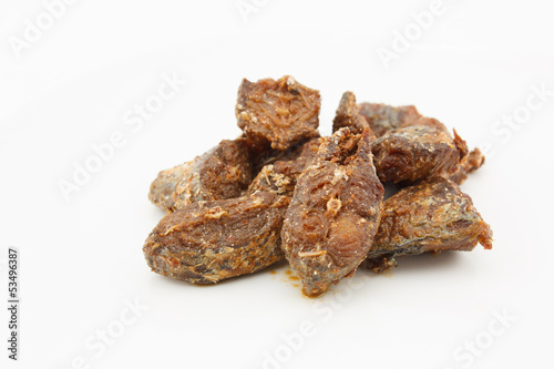 Wallpaper Mural Fried mackerels on white background Torontodigital.ca