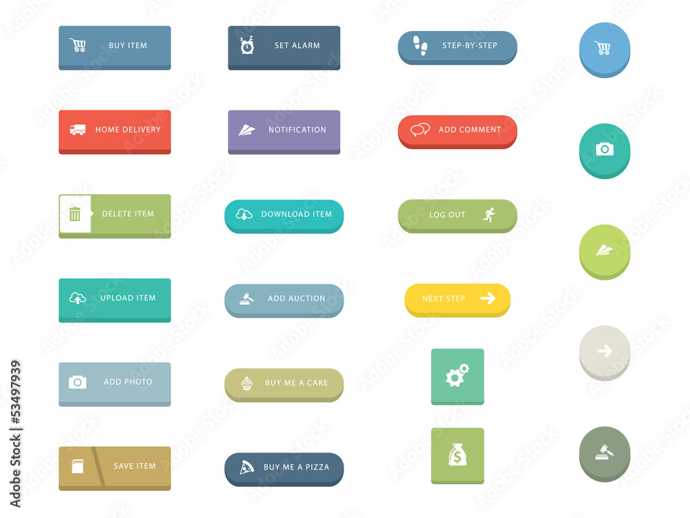 Flat Icons for Web and Mobile Applications Flat Icons for Web and Mobile Applications