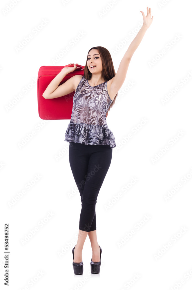 Young woman preparing for vacation Young woman preparing for vacation