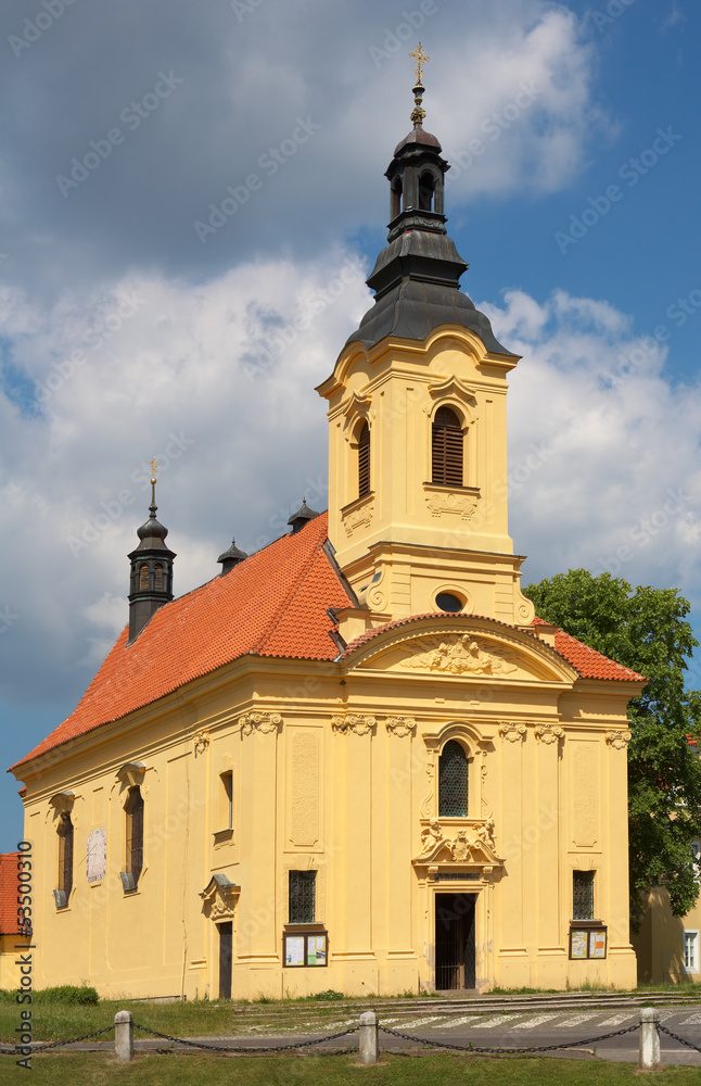 Dobris church. Czech republic.