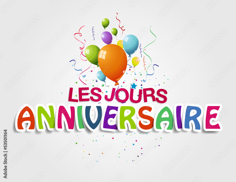 les jours anniversaire Stock Vector | Adobe Stock