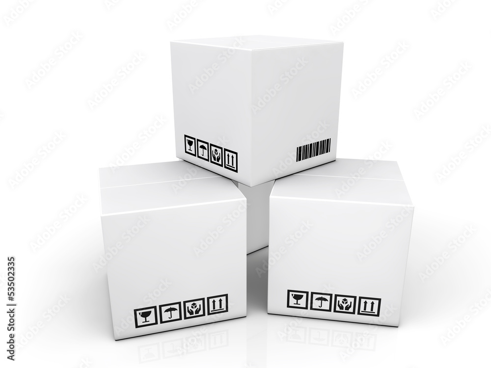 blank boxes isolated on white background blank boxes isolated on white background