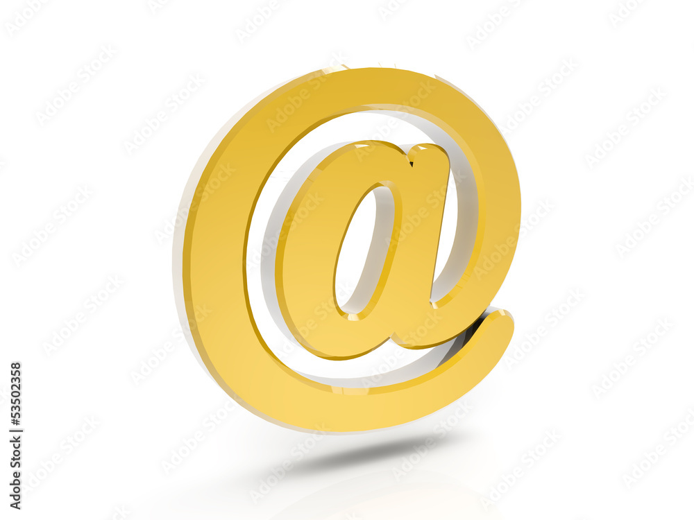 Obraz premium 3d email sign