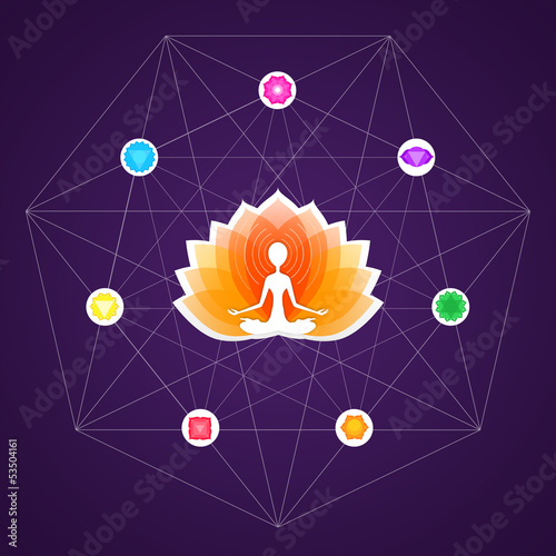 Chakras and Yoga Meditation (ID: 53504161)