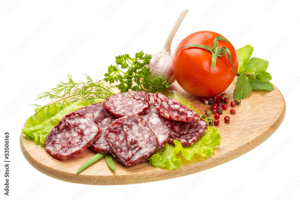 Fresh ripe salami Fresh ripe salami