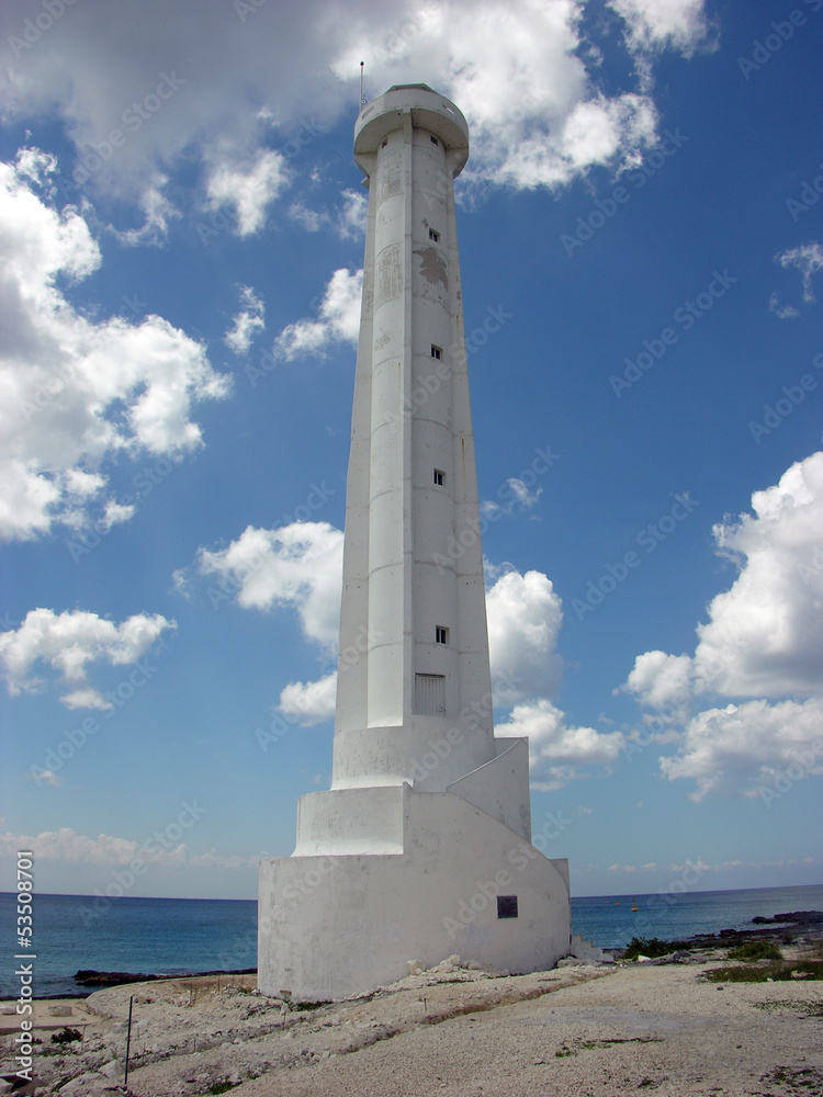 Lighthouse in Cozumel,Mexico